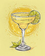 Margarita Cocktail Exhibition Poster for Modern Bars