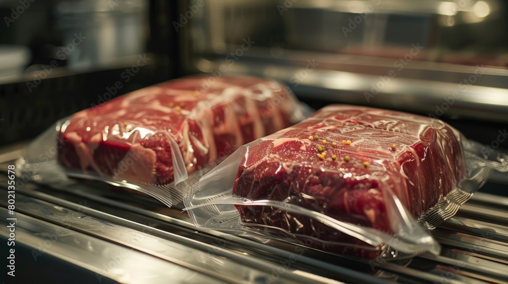 various methods to keep beef fresh, including refrigeration, vacuum ...
