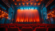 © Mayuree - Vintage Movie Poster Curtains on a Theatrical Stage in Documentary Soft Lighting