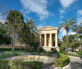 Wall Mural - Lower Barakka Gardens in the waterfront of Valetta (Il-Belt), Malta