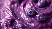 Close-up Of Dew Drops Glistening On A Vibrant Purple Flower Petal