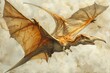  rendering of a fantasy dragon flying on a grunge background