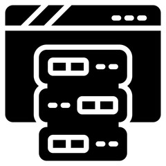 Poster - Database Solid Icon