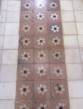 Fototapeta Las - Traditional Patterned Floor Tiles in Rustic Style