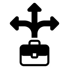 Poster - business way icon