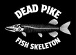Dead Pike Fish Skeleton Illustration Concept