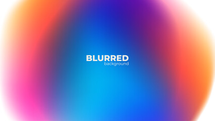 Leinwandbilder - Abstract blurred background with bright color gradients for creative graphic design. Vector illustration.