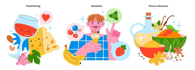  Flavor Reversal. Flat Vector Illustration