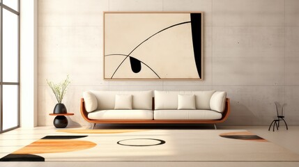 Wall Mural - modern living room