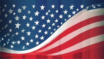 Wall Mural - USA flag theme colors background