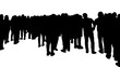 © DFLC - Back view shot crowd isolated graphic