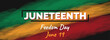 © Darya - juneteenth freedom day abstract banner design