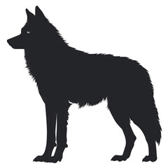 Wall Mural - vector illustration of wolf