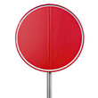 © Kitta - road round empty red Sign