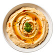 © irham - Bowl of homemade hummus on transparent background