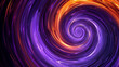 dynamic circular swirls of violet and sunset orange, ideal for an elegant abstract background