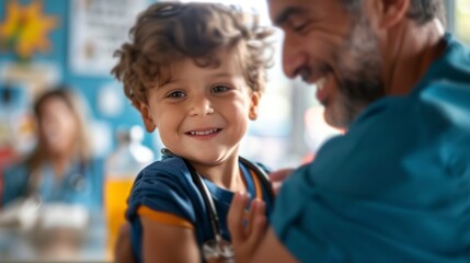 Poster - Public Health: Photos related to public health initiatives, vaccination campaigns, and health awareness events.