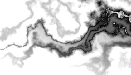 Poster - Black smoke steam isolated transparent background. Fog and mist effect for text or space. Overlay with transparent background