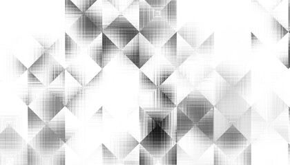 Aufkleber - Modern abstract transparent background texture with layers of black and gray transparent material in triangle diamond and squares shapes in