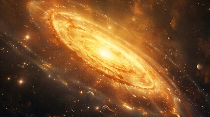 galaxy of dawn, 3d render
