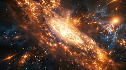 Wall Mural - galaxy of Exosphere, digital photography