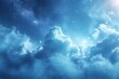 Night sky with clouds and stars,  Elements of this image furnished by NASA