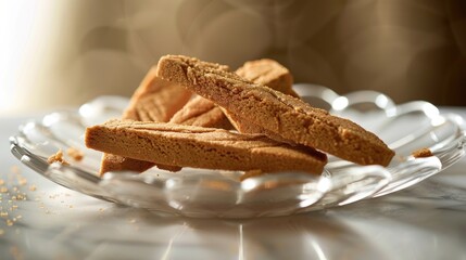 Sweet Indulgence: Two Cookies on a Plate