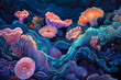 beauty of coral reefs illustration