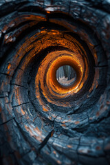 Aufkleber - The Vortex Core: An Infinite Spiral into the Lustrous Abyss,