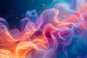 Aufkleber - Abstract Digital Aurora,