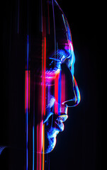 Wall Mural - Futuristic portrait