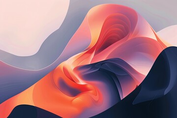 Aufkleber - Abstract Painting of a Womans Face. Generative AI
