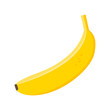 © Sagittarius_13 - One yellow banana tropical fruit isolated on white background.