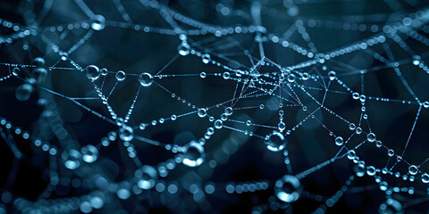 spider web background, ai generated.