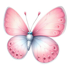 Wall Mural - Pink Butterfly Clipart