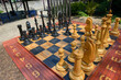 Large chess in the park.