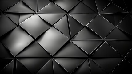 Wall Mural -   B&W photo of varied size and shape rectangular-square wall