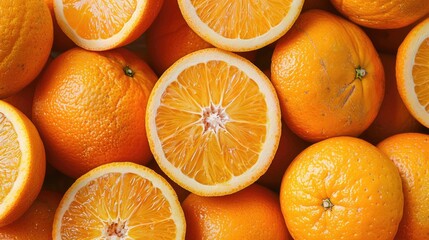 Freshly Picked Navel Oranges in a Bushel. Delicious Citrus Crop for Dessert, Diet, or Snack