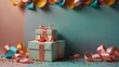 Geschenkparadies: Farbenfrohe Boxen und festliche Akzente