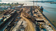 © Théo - Construction of Temporary Port and Pier: Engineering Marvels on the U.S. Coastline