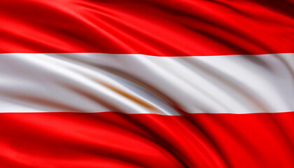 Wall Mural - Austria flag with folds