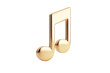 © Nicolae - a gold musical note on a white surface