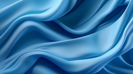 Poster - blue silk background