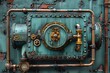Steampunk Gearscape: Victorian Industrial Architecture with Brass Accents