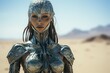 © Balaraw - Futuristic warrior woman in desert landscape