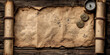 © Dmitriy - A map is displayed on a wooden table with a compass and two coins