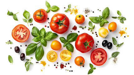 Wall Mural - a delightful assortment of fresh ingredients
