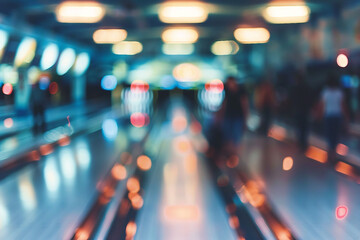 blurred photograph of crowded Bowling alley.