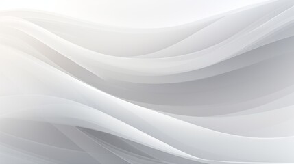 Wall Mural - White curvy abstract background with waves