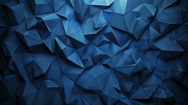 Blue abstract geometric 3D background
